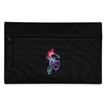 Downhill Mountain Bike Biker MTB Boys Kids - Pencil Case - black - Front