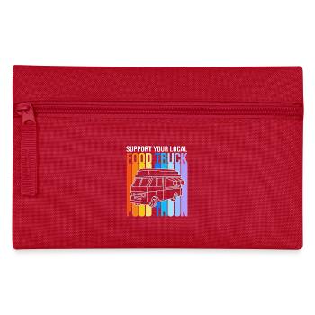 Snack Food Truck - Pencil Case - red - Front