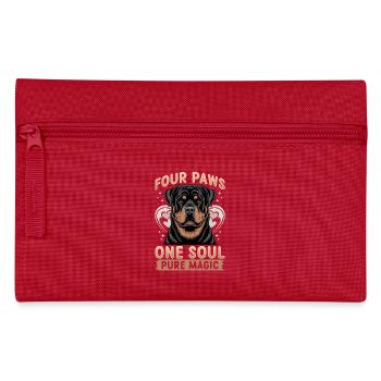 Rottweiler Rottweiler Rottie Race de chien - Trousse - rouge - Devant