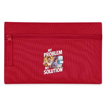 UX/UI Designer My Problem My Pictogram Mom Dad - Federtasche - Rot - Vorne
