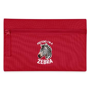 Zebra Sprüche Zebras Lustiges Zebra Geschenk - Federtasche - Rot - Vorne
