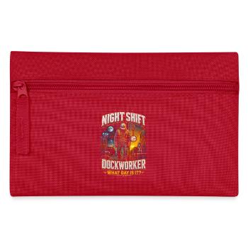 Hafenarbeiter Night Shift Dockworker - Pencil Case - red - Front