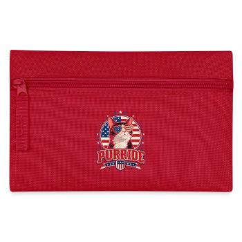 Look Chat-Patriote Purrride - Trousse - rouge - Devant