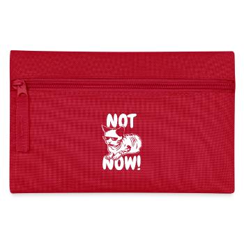 Cat Owner Funny Saying - Pencil Case - red - Front
