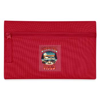 Retro Camper Vibes près du Campfire - Trousse - rouge - Devant