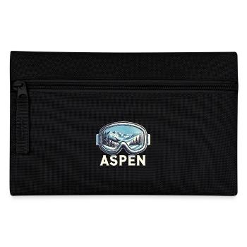 Aspen Wintersport Skifahren Snowboarden Skibrille - Federtasche - Schwarz - Vorne