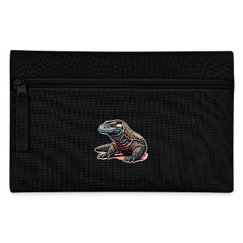 Komodowaran Komodo Dragon - Federtasche - Schwarz - Vorne
