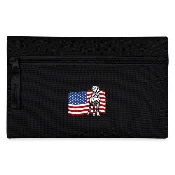 Vizsla US America Flag Dogs Dog Wilsigns - Pencil Case - black - Front
