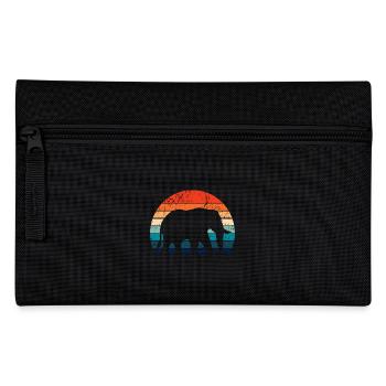 Elephant - big game, tusk, ivory sunset - Pencil Case - black - Front
