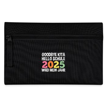 Kita Abschied Erste Klasse Einschulung 2025 - Federtasche - Schwarz - Vorne