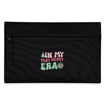 Weihnachten Xmas Spruch In My Very Merry Era - Federtasche - Schwarz - Vorne