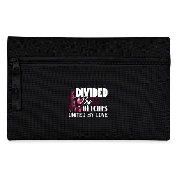Oilfield Worker Divided By Hitches United By Love - Pencil Case - black - Front