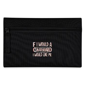 Skateboard Art For Boys Girls Men Skateboard Gifts - Pencil Case - black - Front