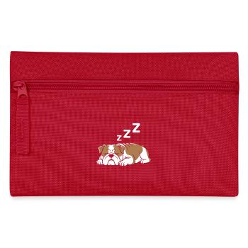 Bulldogge - Federtasche - Rot - Vorne
