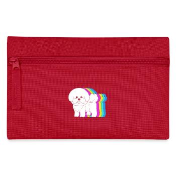 Bichon frisé - Trousse - rouge - Devant