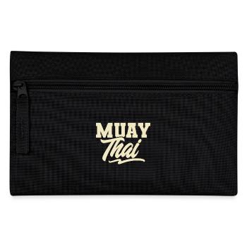 Muay Thai - Federtasche - Schwarz - Vorne
