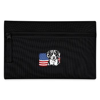 Entlebucher Mountain Dog US Amérique Drapeau Wilsigns - Trousse - noir - Devant