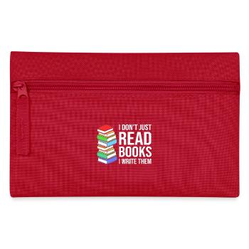 Poetry Poem Author - Pencil Case - red - Front
