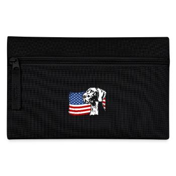 German Shorthair US America Flag Wilsigns - Pencil Case - black - Front