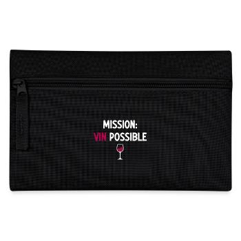 Mission Vin Possible humour vin rouge - Trousse - noir - Devant