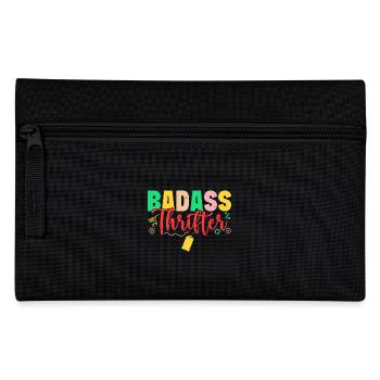 Thrift Shopper Badass Thrifter Thrift Store - Pencil Case - black - Front