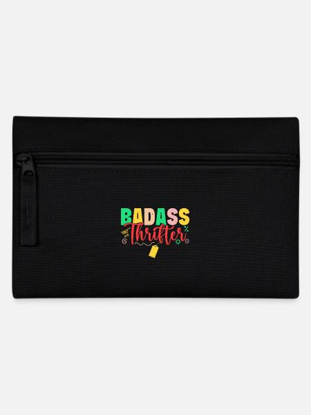 Thrift Shopper Badass Thrifter Thrift Store - Federtasche - Schwarz