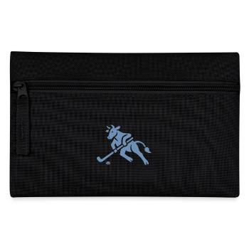 Kuh Bulle Eishockeyspieler Silhouette - Pencil Case - black - Front