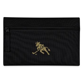 Cow Bull Hockey Player Silhouette - Pencil Case - black - Front