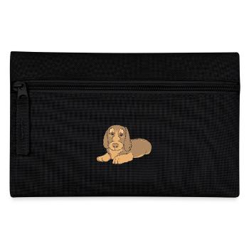Teckel à poil dur - Trousse - noir - Devant