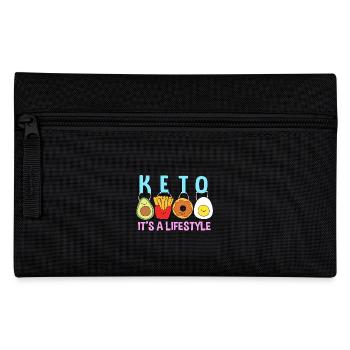Keto Diät - Federtasche - Schwarz - Vorne