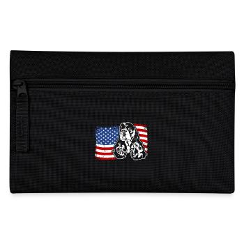 Cocker Américain Épagneul Drapeau de l’Amérique des États-Unis Wilsigns - Trousse - noir - Devant