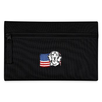 Beagle US America Flag Dogs Dog Wilsigns - Pencil Case - black - Front