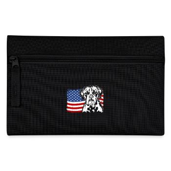 Boxer US Amérique Drapeau Chiens Chien Wilsigns - Trousse - noir - Devant