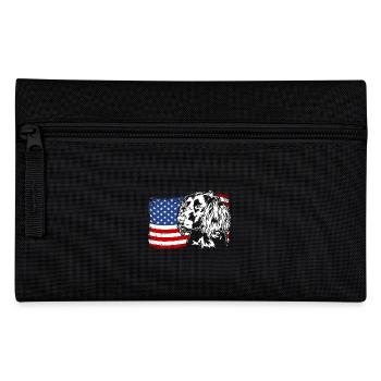 Caille Allemande Chien US Amérique Drapeau Wilsigns - Trousse - noir - Devant