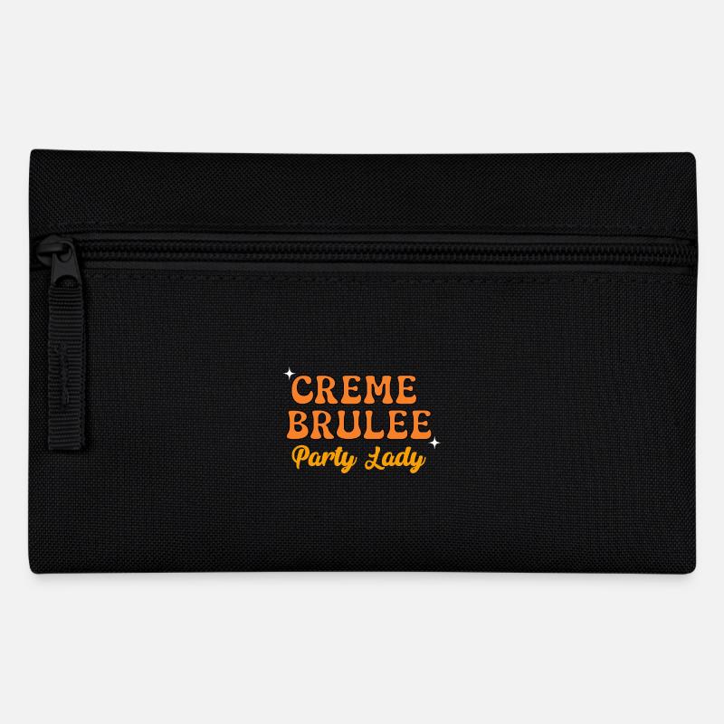 Creme Brulee Party Lady Retro Style Fasching - Federtasche - Schwarz