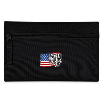 Border Collie US Amérique Drapeau Chiens Chien Wilsigns - Trousse - noir - Devant