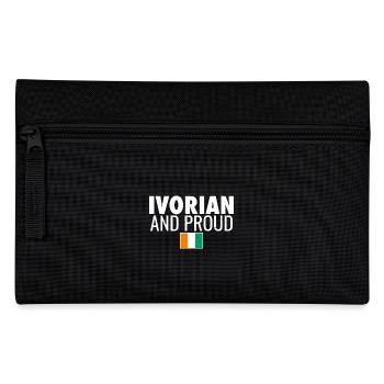 Drapeau ivoirien et fier vintage de la Côte d’Ivoire - Trousse - noir - Devant