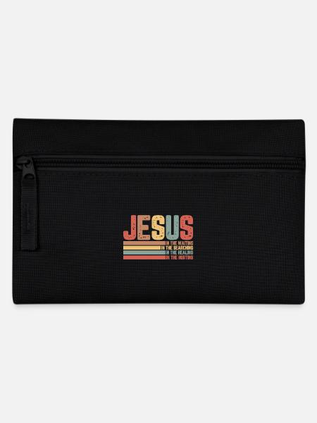 Jesus - Federtasche - Schwarz