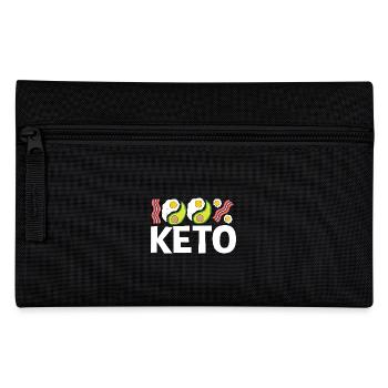 Keto Diät - Federtasche - Schwarz - Vorne