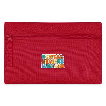 Receptionist Dentist Dental Dentist - Pencil Case - red - Front