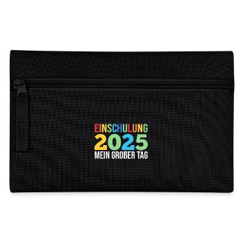 Kita Abschied Erste Klasse Einschulung 2025 - Federtasche - Schwarz - Vorne