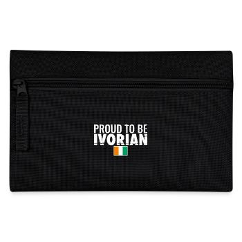 Fier d’être ivoirien Vintage Drapeau de la Côte d’Ivoire - Trousse - noir - Devant