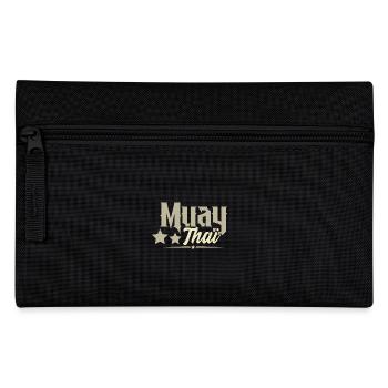 Muay Thai - Federtasche - Schwarz - Vorne