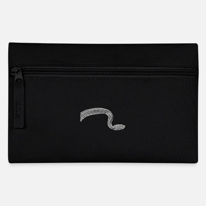 Schlange Schlangen - Federtasche - Schwarz