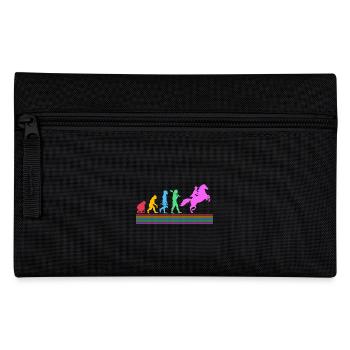 Évolution des courses de chevaux - Trousse - noir - Devant