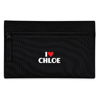 I love Chloe Rotes Herz Liebe Fan Geschenk - Federtasche - Schwarz - Vorne