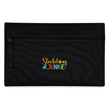 Yoga Stretching Junkie Funny Yoga - Pencil Case - black - Front