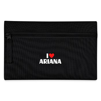 I love Ariana Rotes Herz Liebe Fan Geschenk - Federtasche - Schwarz - Vorne