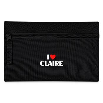 J’aime Claire Red Heart Love Fan Gift - Trousse - noir - Devant