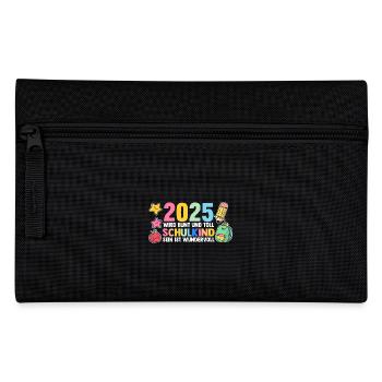 Kita Abschied Erste Klasse Einschulung 2025 - Federtasche - Schwarz - Vorne